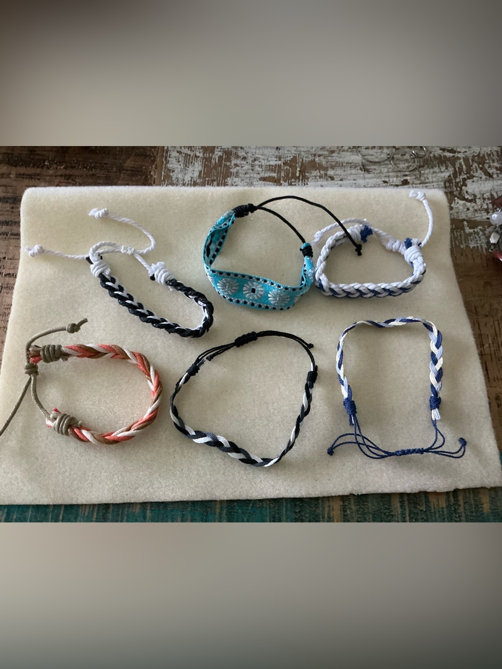 Multi-Color Women’s Braided Friendship Bracelets
